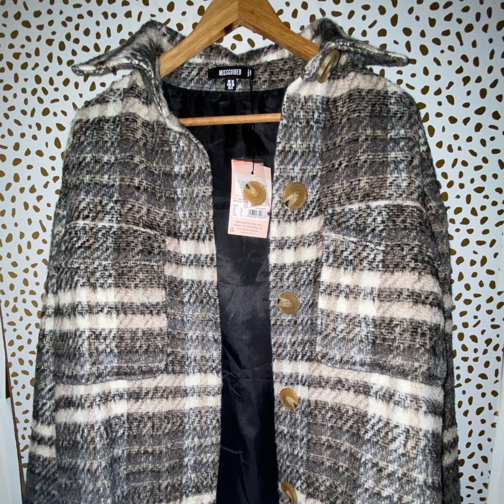 Missguided Checked Shacket